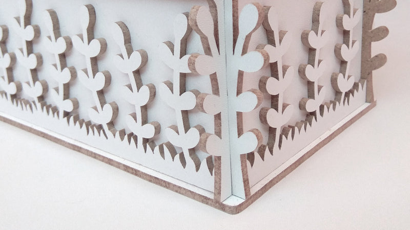 C122-Flower Box Scroll Saw Pattern - Alex Fox Patterns