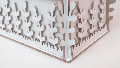 C122-Flower Box Scroll Saw Pattern - Alex Fox Patterns