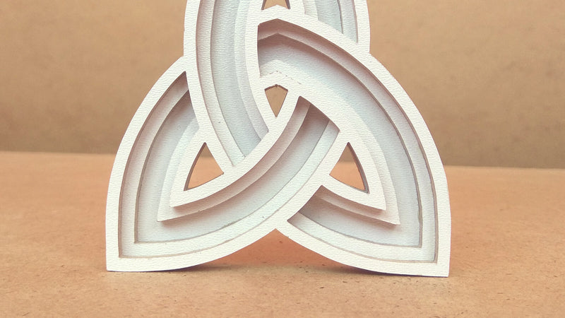 C124-Celtic Cross Layered Scroll Saw Pattern - Alex Fox Patterns