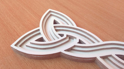 C124-Celtic Cross Layered Scroll Saw Pattern - Alex Fox Patterns