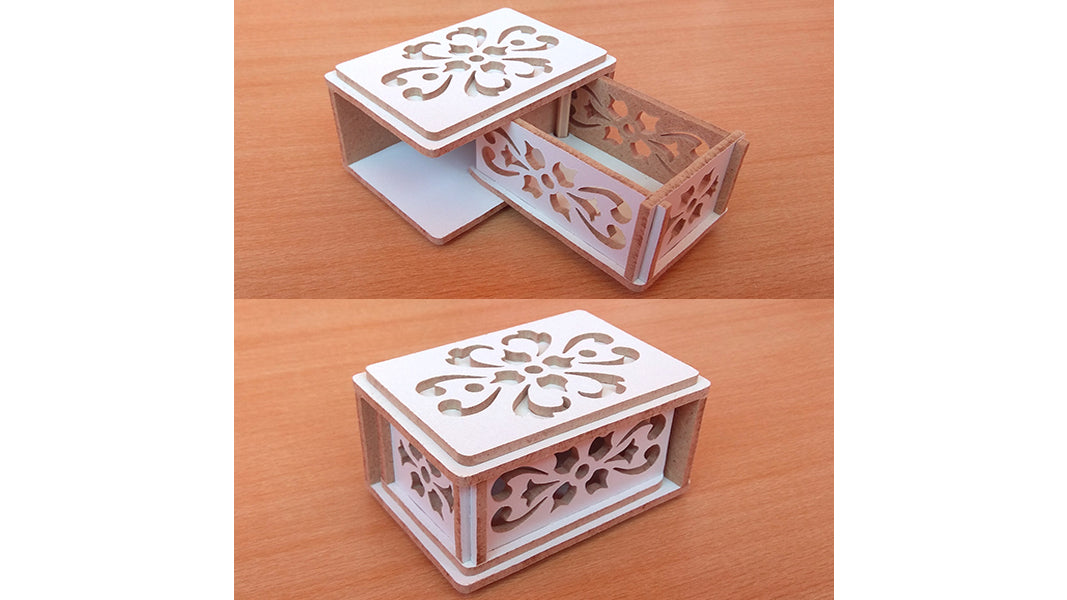 C125-Jewelry Box Scroll Saw Pattern - Alex Fox Patterns