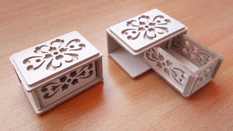 C125-Jewelry Box Scroll Saw Pattern - Alex Fox Patterns