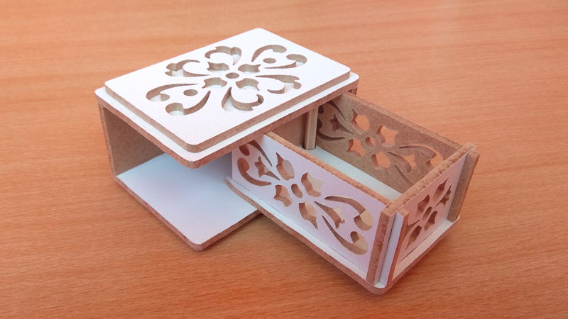 C125-Jewelry Box Scroll Saw Pattern - Alex Fox Patterns