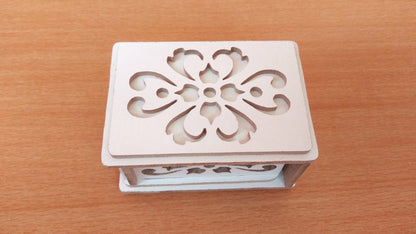 C125-Jewelry Box Scroll Saw Pattern - Alex Fox Patterns