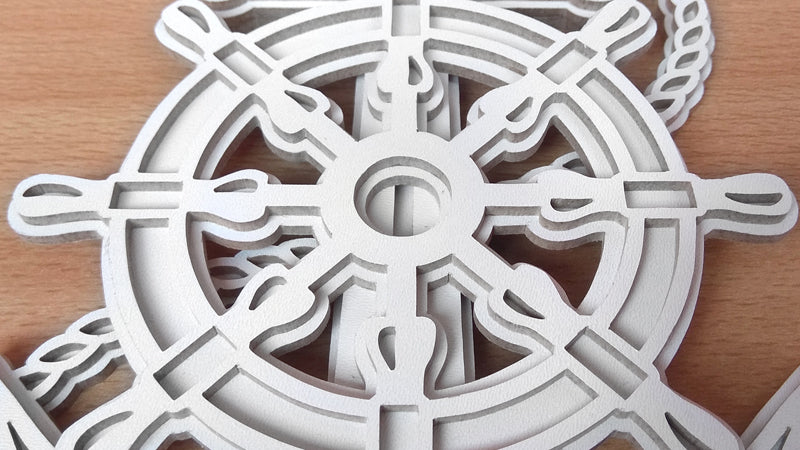 C126-Anchor Layered Scroll Saw Pattern - Alex Fox Patterns