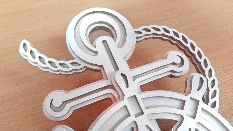 C126-Anchor Layered Scroll Saw Pattern - Alex Fox Patterns