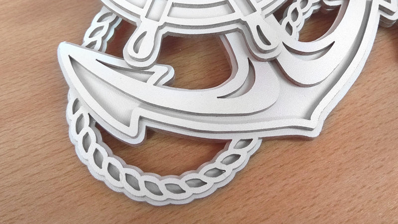 C126-Anchor Layered Scroll Saw Pattern - Alex Fox Patterns