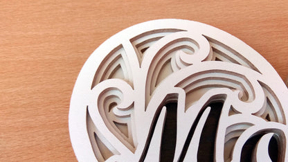 C127-Mother Layered Scroll Saw Pattern - Alex Fox Patterns