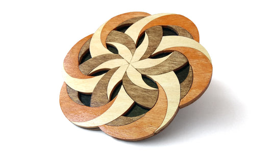 C128-Trivet Optical Illusion-Scroll Saw Pattern - Alex Fox Patterns