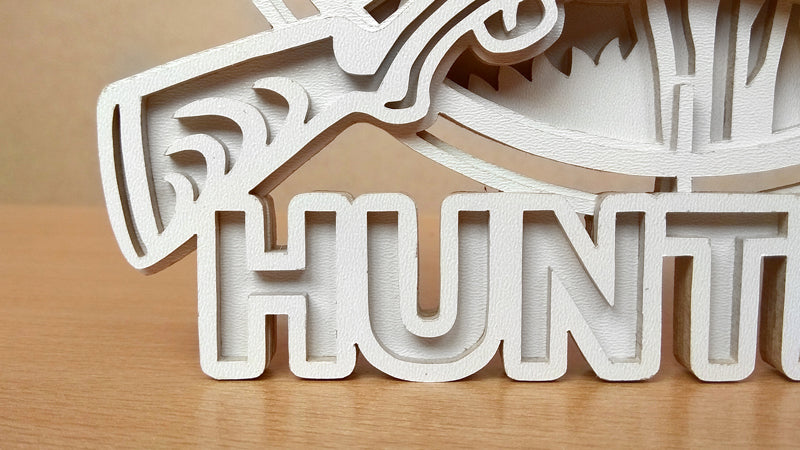 C129-Hunting Layered Scroll Saw Pattern - Alex Fox Patterns