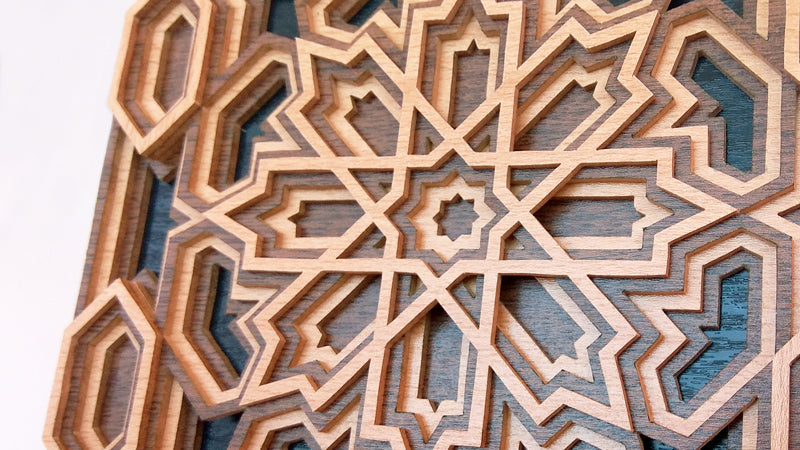 C132-Ornament Layered Scroll Saw Pattern - Alex Fox Patterns