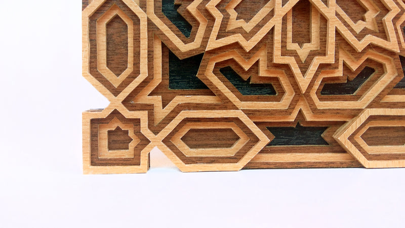 C132-Ornament Layered Scroll Saw Pattern - Alex Fox Patterns