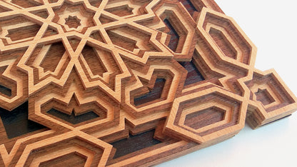 C132-Ornament Layered Scroll Saw Pattern - Alex Fox Patterns