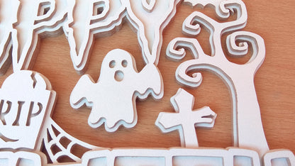C133-Halloween Layered Scroll Saw Pattern - Alex Fox Patterns