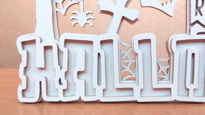 C133-Halloween Layered Scroll Saw Pattern - Alex Fox Patterns
