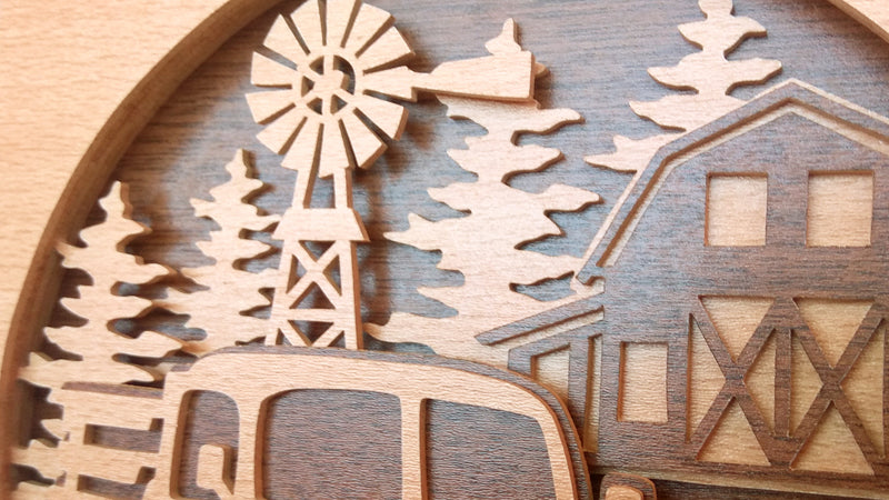 C134-Pickup Layered Scroll Saw Pattern - Alex Fox Patterns