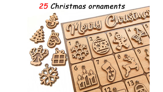 C137-Christmas Calendar Layered Scroll Saw Pattern - Alex Fox Patterns