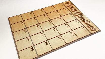 C137-Christmas Calendar Layered Scroll Saw Pattern - Alex Fox Patterns