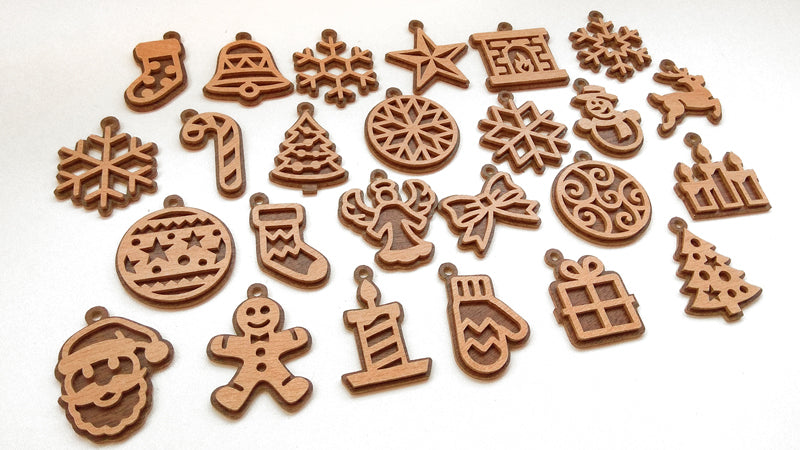 C137-Christmas Calendar Layered Scroll Saw Pattern - Alex Fox Patterns