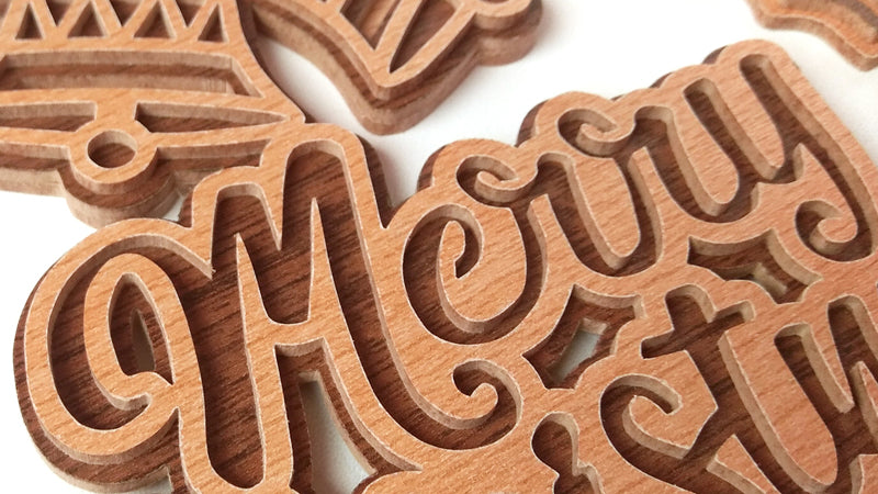 C141-Christmas Wreath Layered Scroll Saw Pattern - Alex Fox Patterns