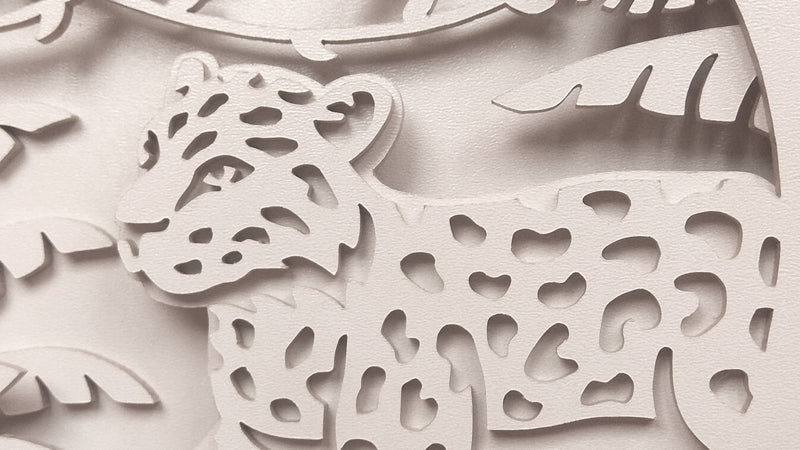 C144-Jaguar Layered Scroll Saw Pattern - Alex Fox Patterns
