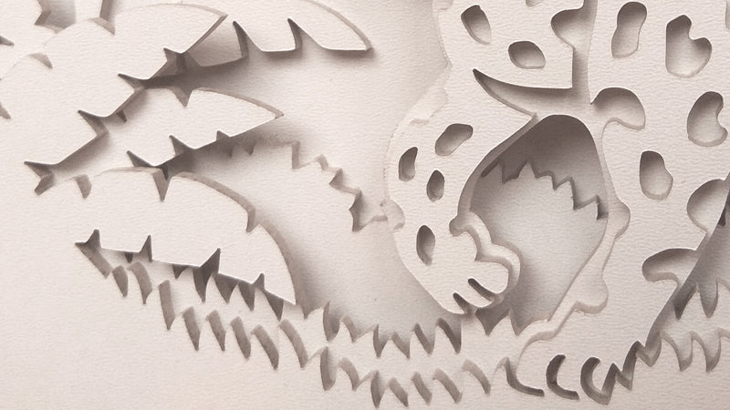 C144-Jaguar Layered Scroll Saw Pattern - Alex Fox Patterns