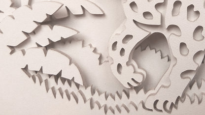 C144-Jaguar Layered Scroll Saw Pattern - Alex Fox Patterns