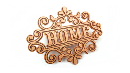 C145-Home Sign Ornament Layered Scroll Saw Pattern - Alex Fox Patterns