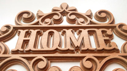 C145-Home Layered Scroll Saw Pattern - Alex Fox Patterns