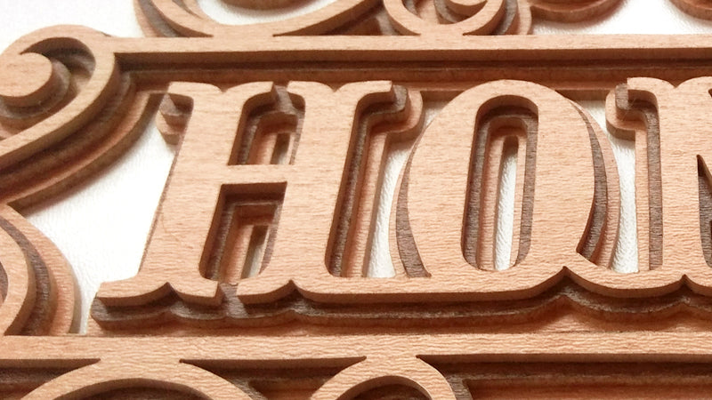 C145-Home Layered Scroll Saw Pattern - Alex Fox Patterns