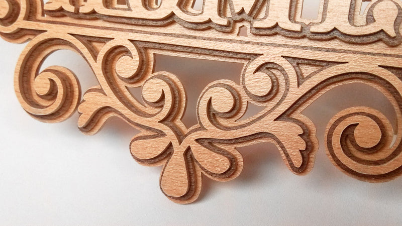 C145-Home Layered Scroll Saw Pattern - Alex Fox Patterns