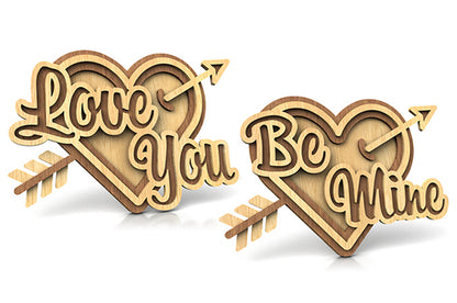 C151-Love Layered Scroll Saw Pattern - Alex Fox Patterns