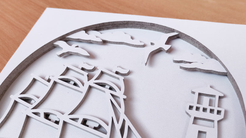 C153-Ship Layered Scroll Saw Pattern - Alex Fox Patterns
