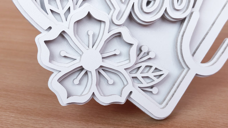 C154-Heart Layered Scroll Saw Pattern - Alex Fox Patterns