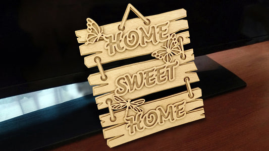 C155-Home Layered Scroll Saw Pattern - Alex Fox Patterns