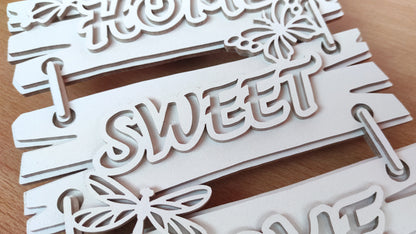 C155-Home Layered Scroll Saw Pattern - Alex Fox Patterns