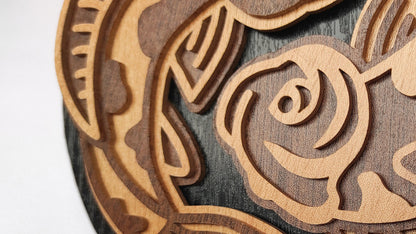 C156-Koi Fish Layered Scroll Saw Pattern - Alex Fox Patterns