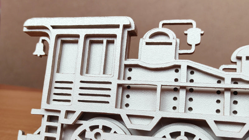 C158-Train Layered Scroll Saw Pattern - Alex Fox Patterns