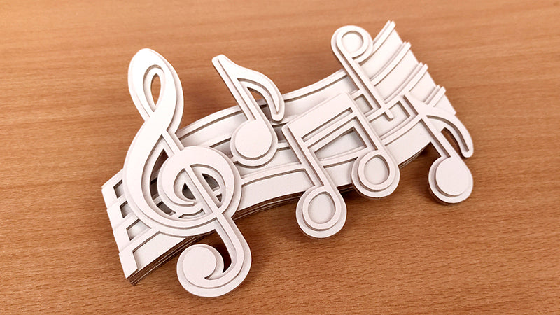 C159-Treble Clef Scroll Saw Pattern - Alex Fox Patterns
