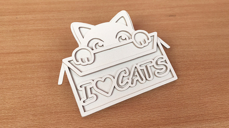 C162-Cat Layered Scroll Saw Pattern - Alex Fox Patterns