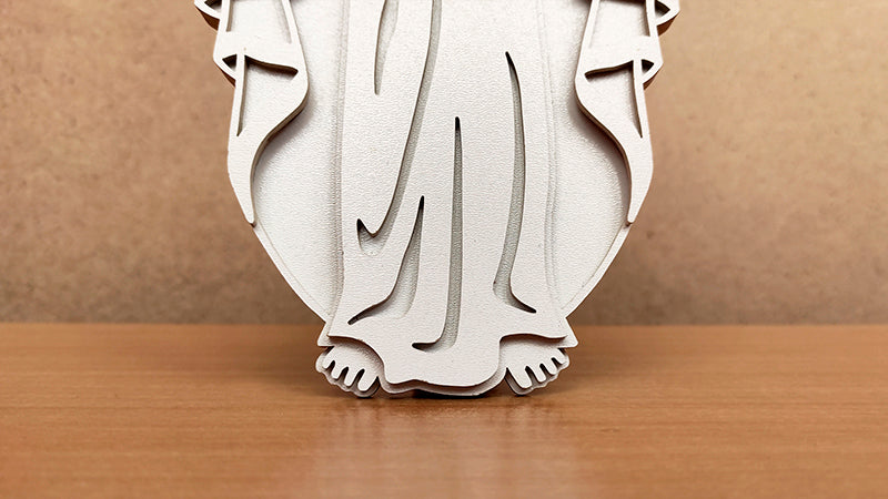 C167-Jesus Layered Scroll Saw Pattern - Alex Fox Patterns