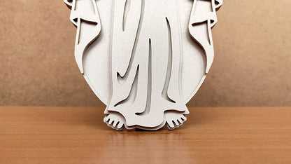 C167-Jesus Layered Scroll Saw Pattern - Alex Fox Patterns