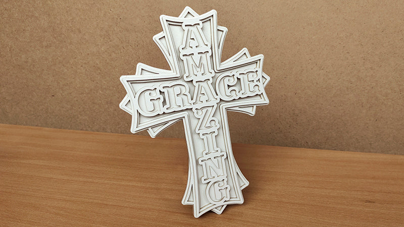 C169-Amazing Grace Religious Scroll Saw Pattern - Alex Fox Patterns