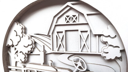 C170-Tractor Countryside Scroll Saw Pattern - Alex Fox Patterns