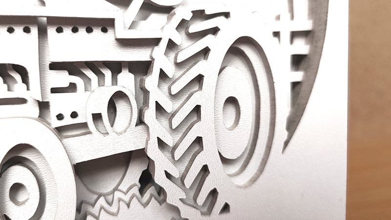 C170-Tractor Layered Scroll Saw Pattern - Alex Fox Patterns