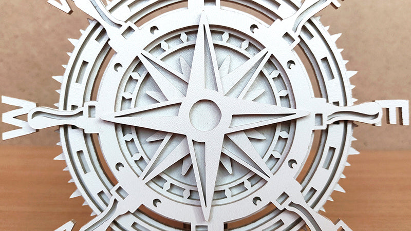 C171-Compass Marine Scroll Saw Pattern - Alex Fox Patterns