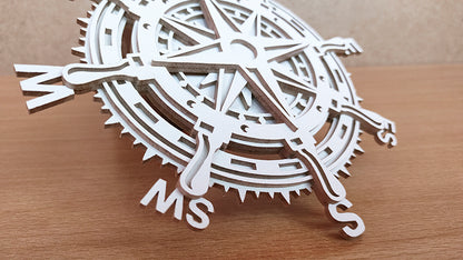 C171-Compass Marine Scroll Saw Pattern - Alex Fox Patterns