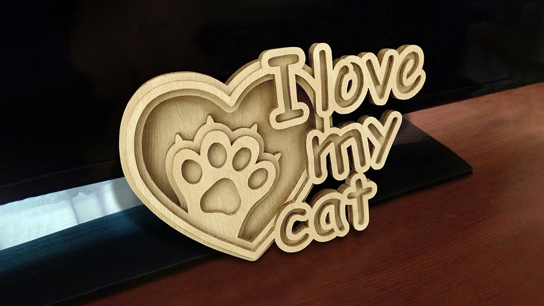 C172-Paw Pet Scroll Saw Pattern - Alex Fox Patterns