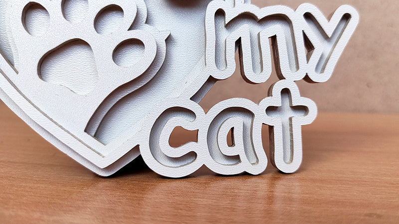 C172-Paw Layered Scroll Saw Pattern - Alex Fox Patterns