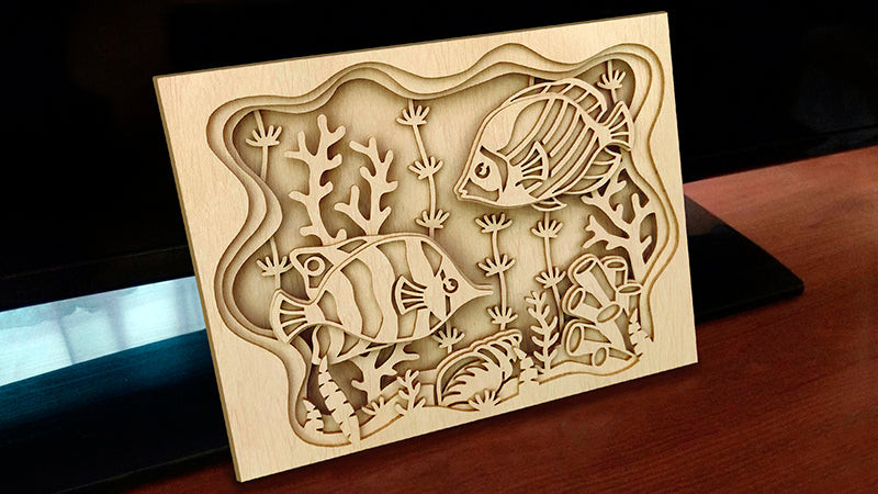 C174-Sea Life Fish Scroll Saw Pattern - Alex Fox Patterns